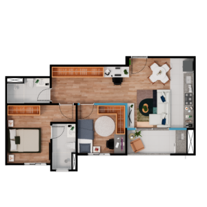64m²