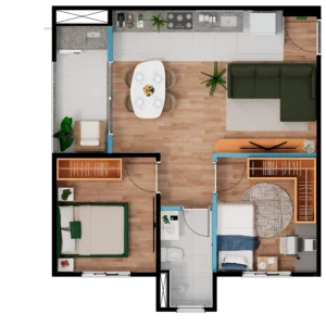 55m²